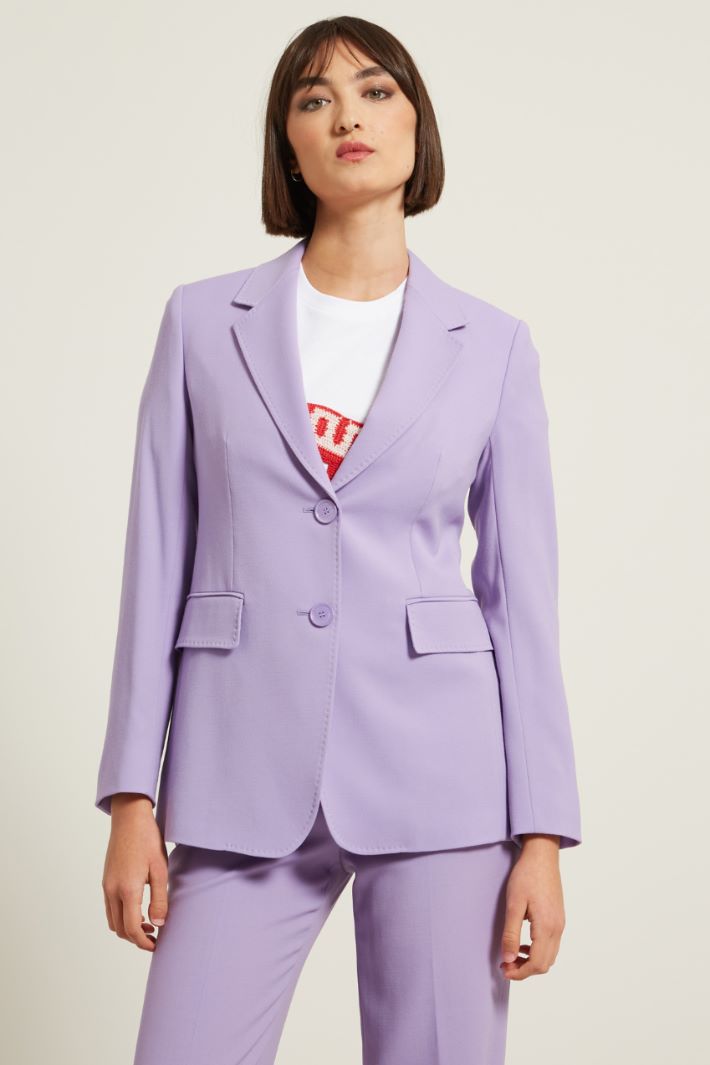 Blazer in tricotina di lana Fashion Market