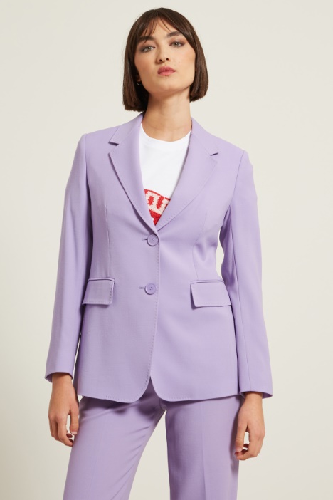 Blazer in tricotina di lana Fashion Market