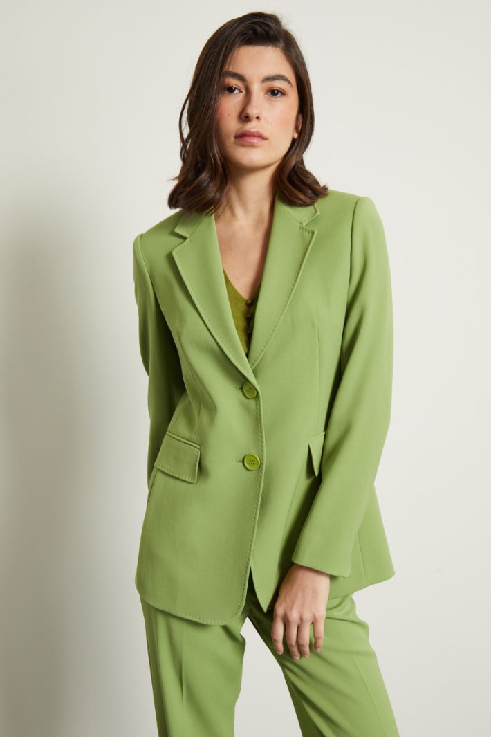 Blazer in tricotina di lana Fashion Market