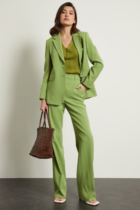 Blazer in tricotina di lana Fashion Market