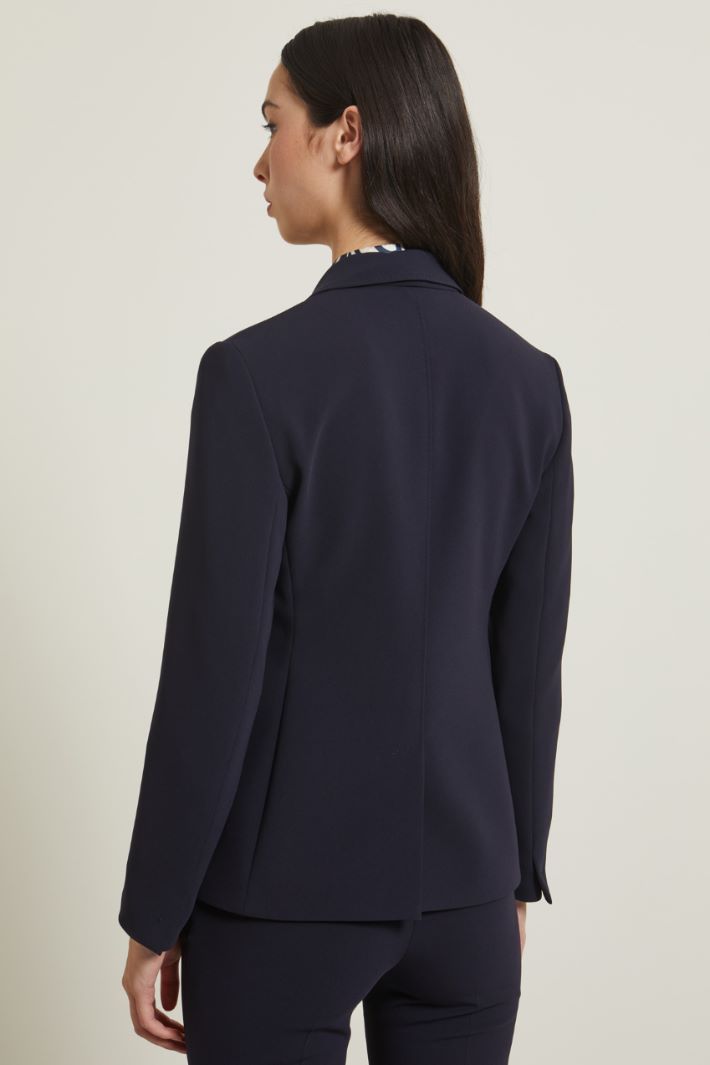 Blazer monopetto in cady Fashion Market