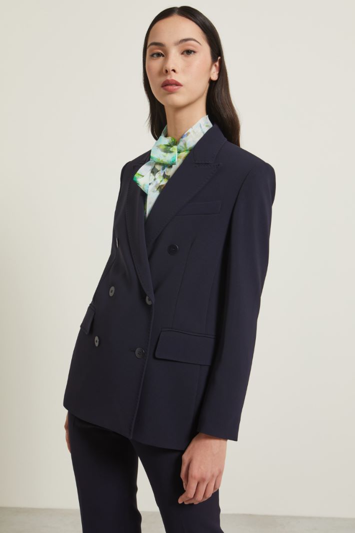 Blazer doppiopetto in cady Fashion Market