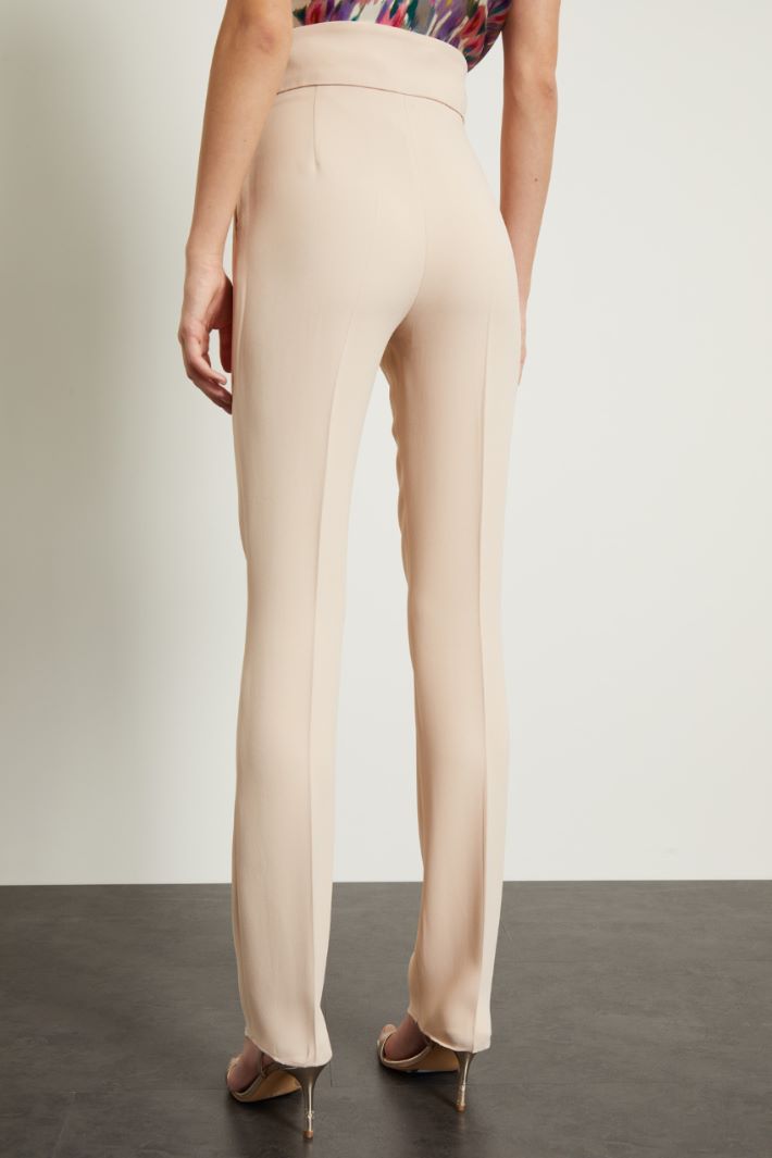 Pantaloni a sigaretta in cady Fashion Market