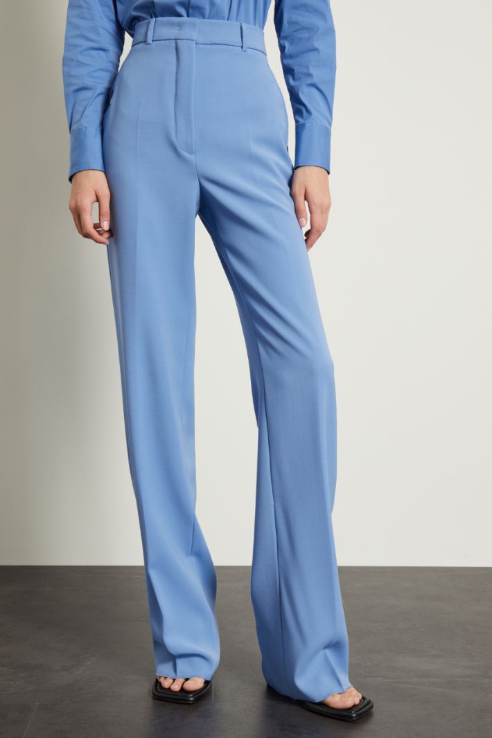 Pantaloni a palazzo in lana Fashion Market