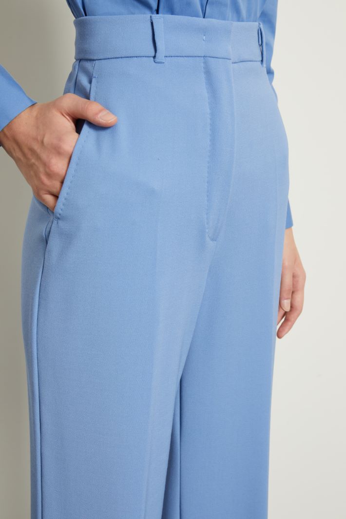Pantaloni a palazzo in lana Fashion Market