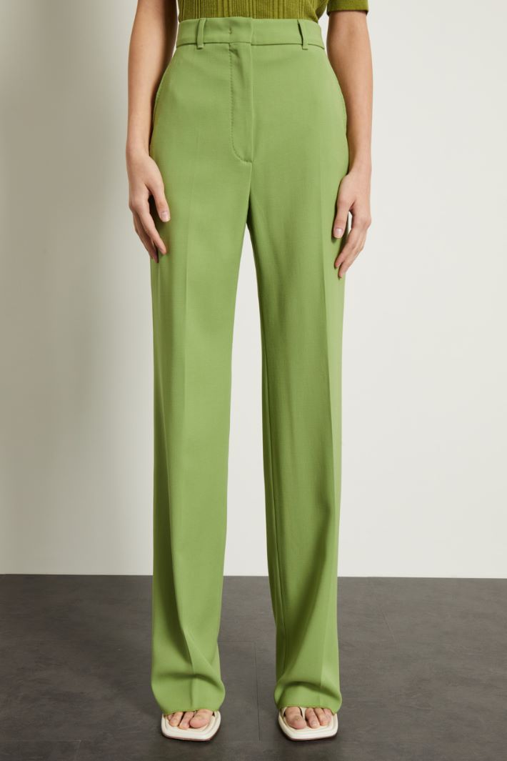 Pantaloni a palazzo in lana Fashion Market