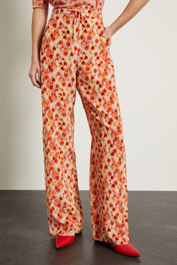 Pantaloni fluidi in seta Fashion Market