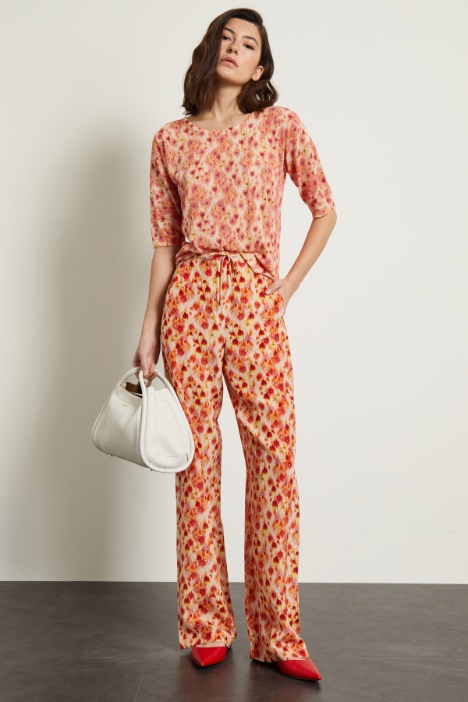 Pantaloni fluidi in seta Fashion Market