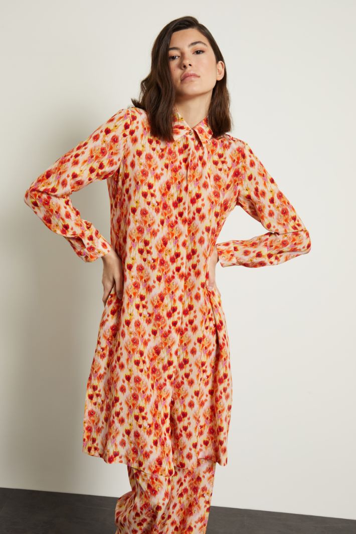 Casacca lunga stampata Fashion Market