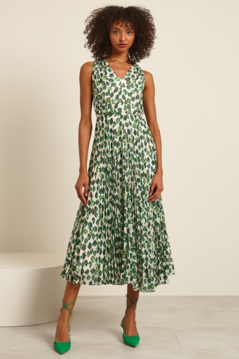 Abito smanicato plissè Fashion Market