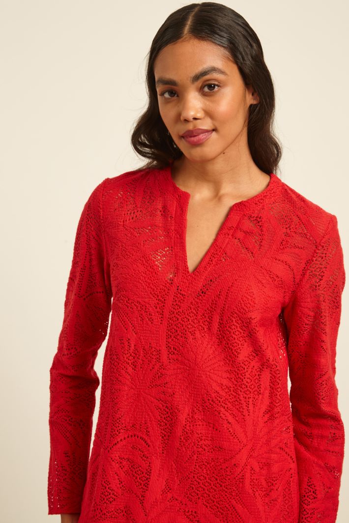 Abito caftano in pizzo Fashion Market