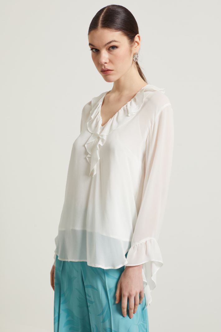 Blusa con rouches Fashion Market