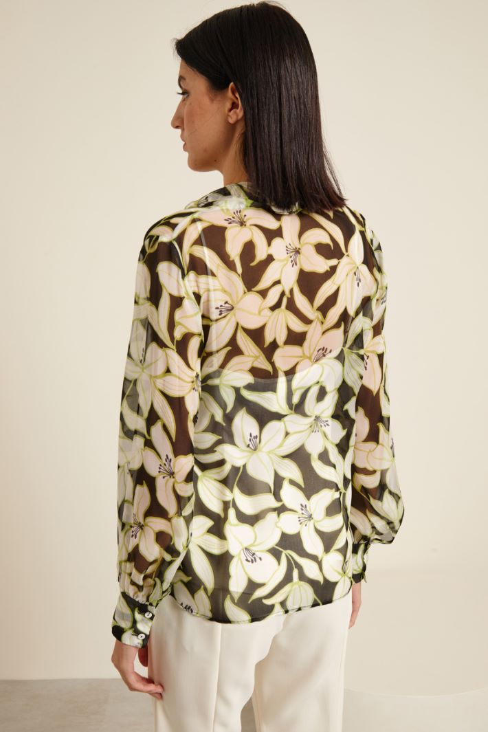 Blusa in chiffon di seta Fashion Market