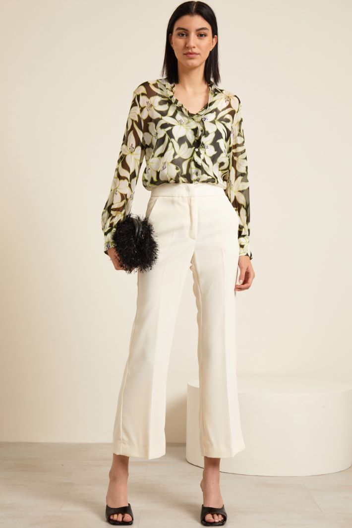 Blusa in chiffon di seta Fashion Market