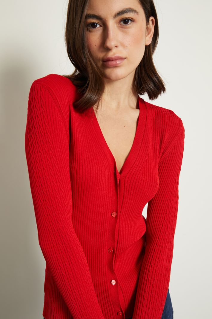 Cardigan aderente a coste Fashion Market