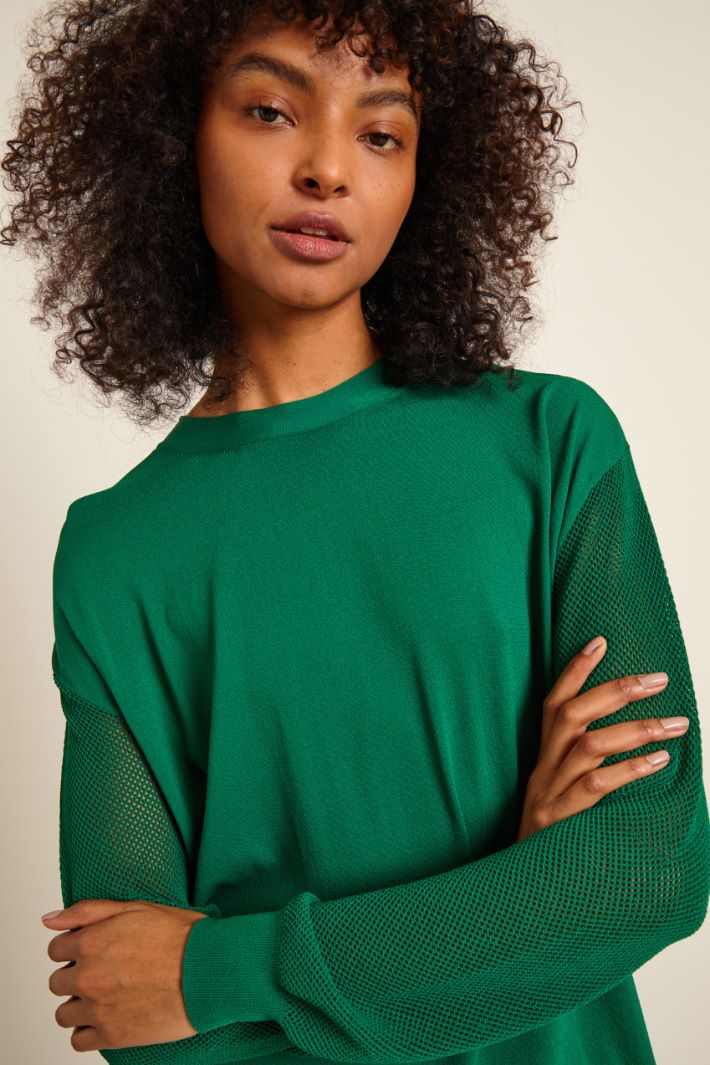 Maglia con maniche a rete Fashion Market