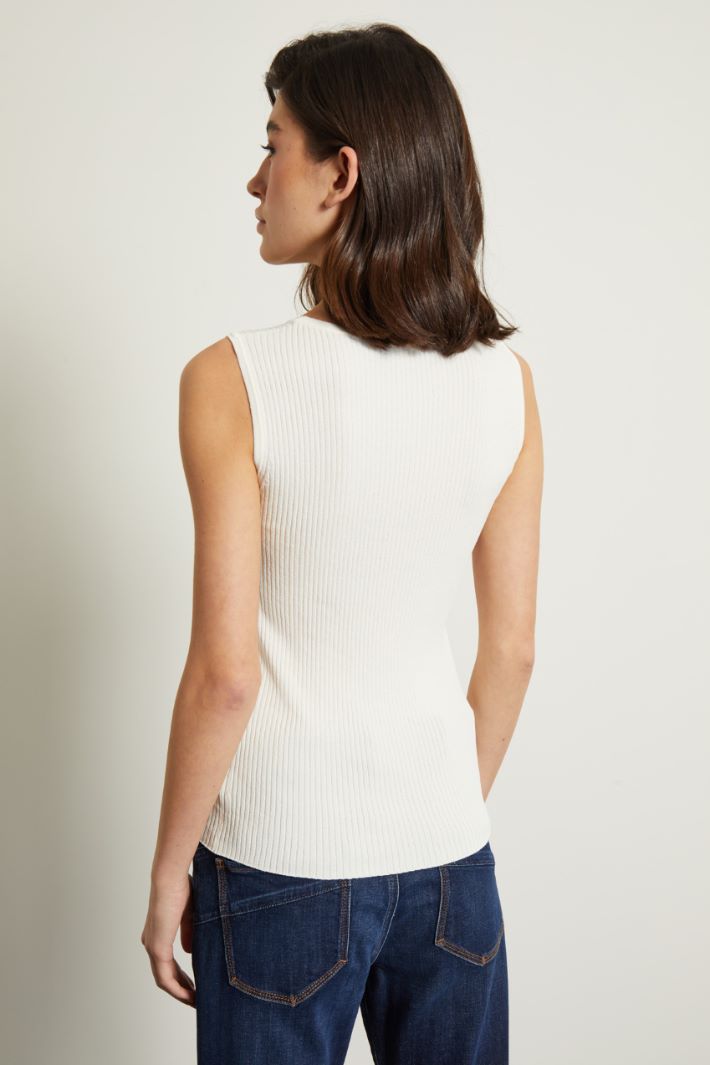 Top in maglia a coste Fashion Market Top in maglia a coste Fashion Market