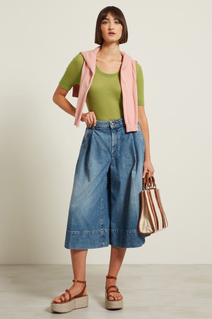 Maglia aderente a coste Fashion Market