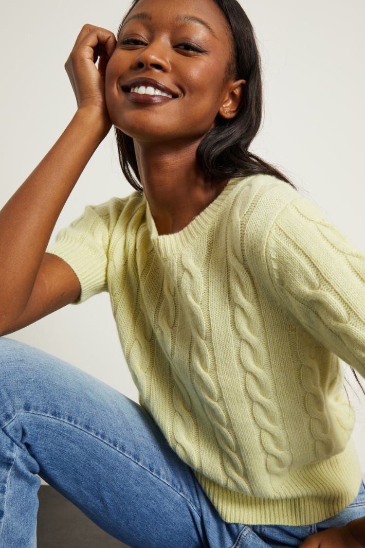 Maglia lavorata a trecce Fashion Market