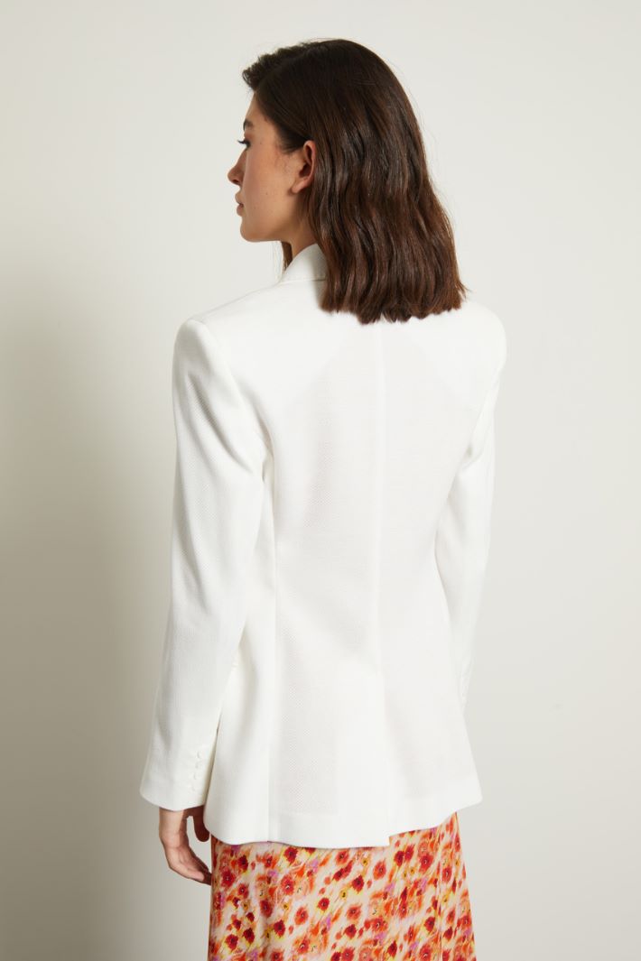Blazer effetto piquet Fashion Market