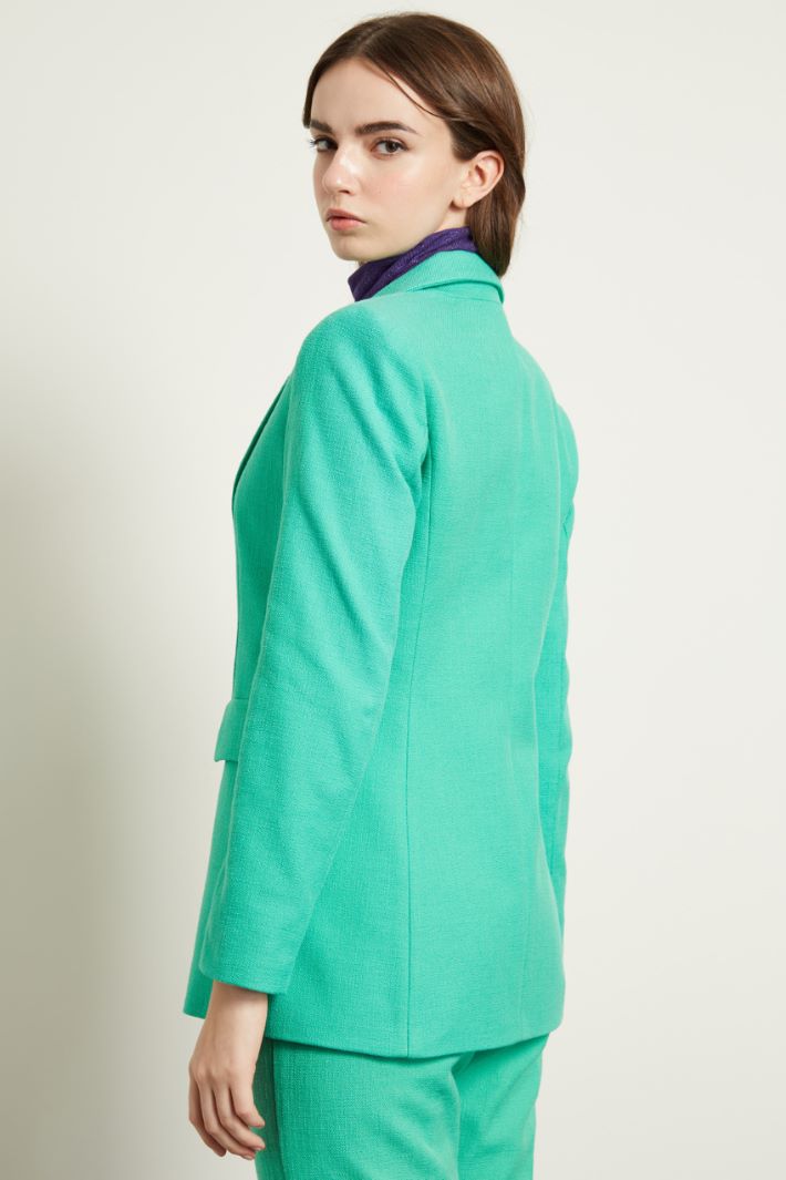 Blazer sfiancato in stuoia Fashion Market