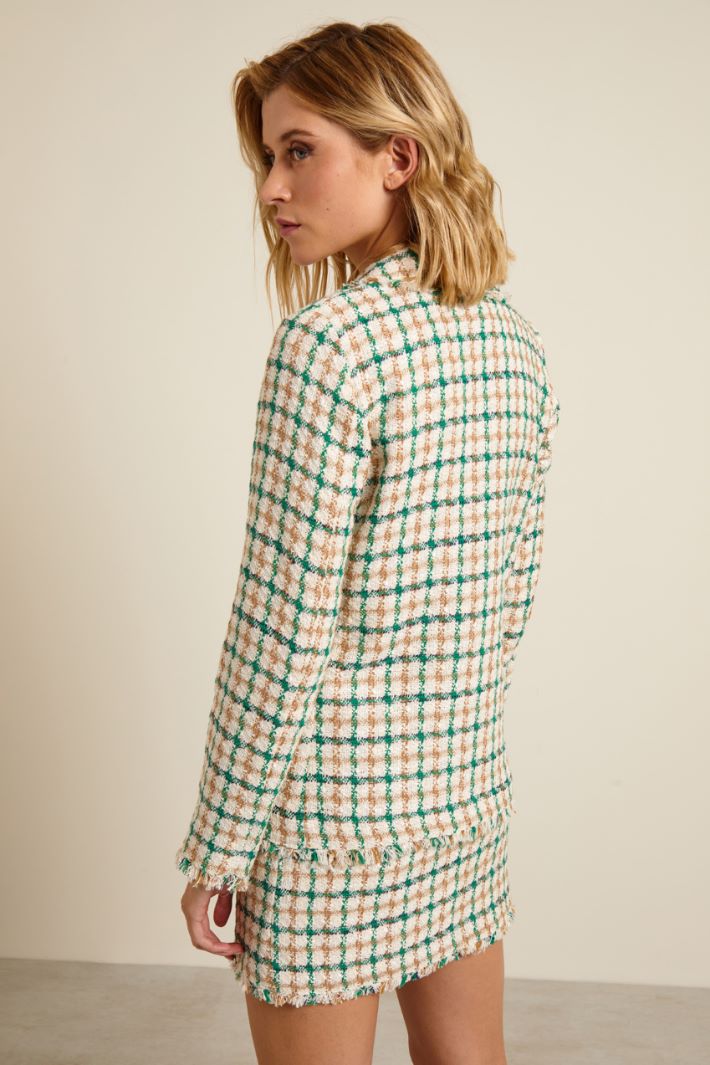 Blazer con profili sfrangiati Fashion Market