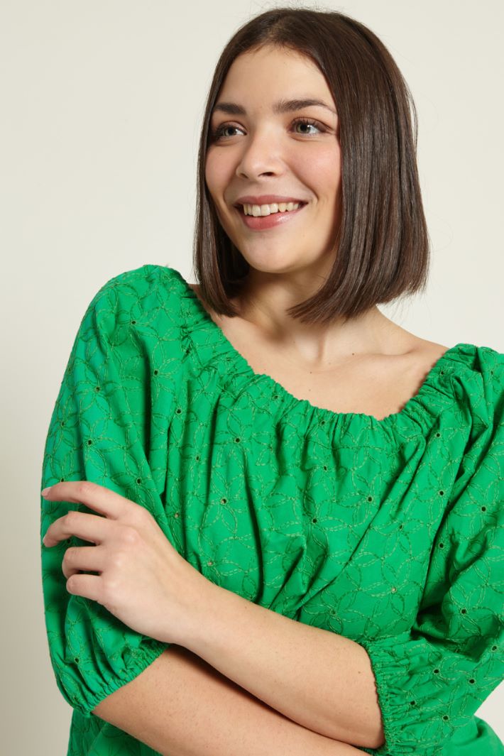 Blusa con inserto elastico Fashion Market