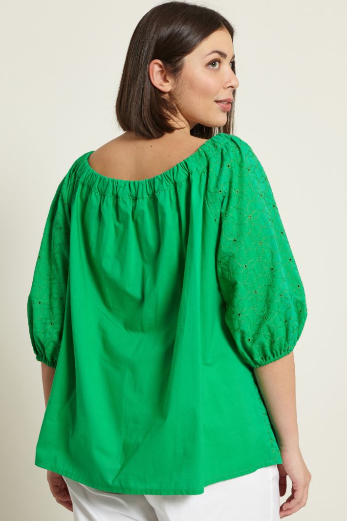 Blusa con inserto elastico Fashion Market