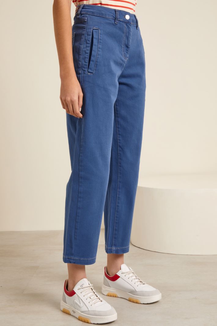 Pantaloni con tasche a filetto Fashion Market