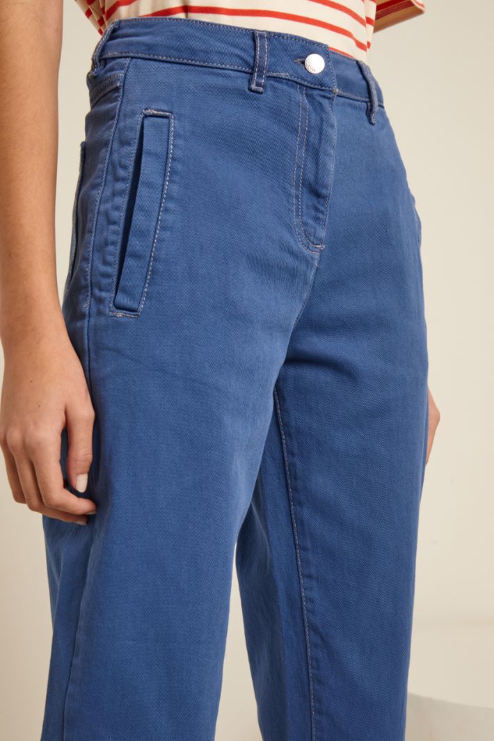 Pantaloni con tasche a filetto Fashion Market