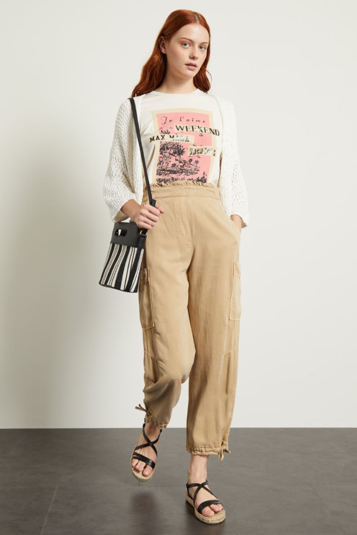 Pantaloni con coulisse al fondo Fashion Market