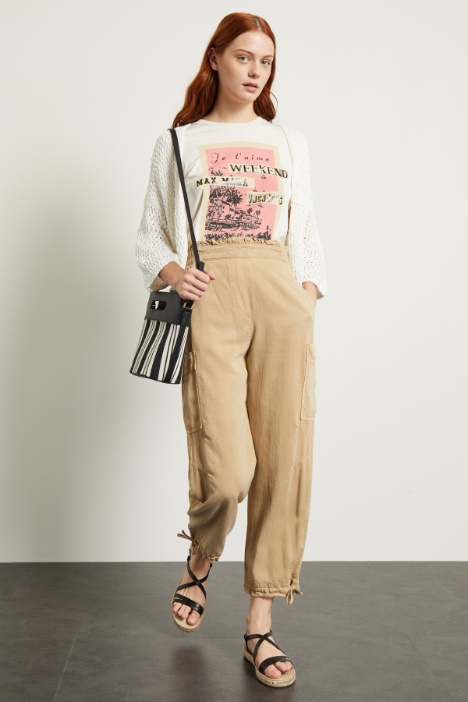 Pantaloni con coulisse al fondo Fashion Market