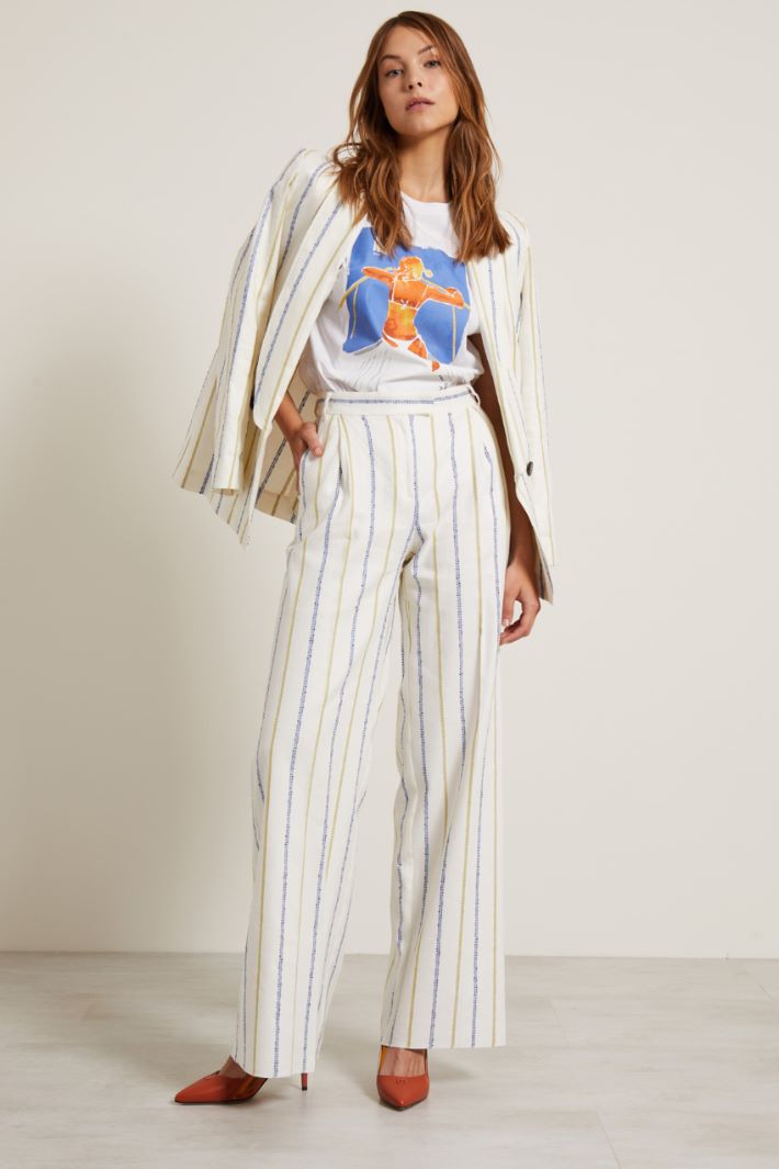 Pantaloni gessati Fashion Market