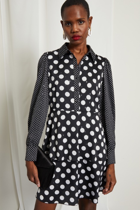 Abito a grembiule in raso  Fashion Market