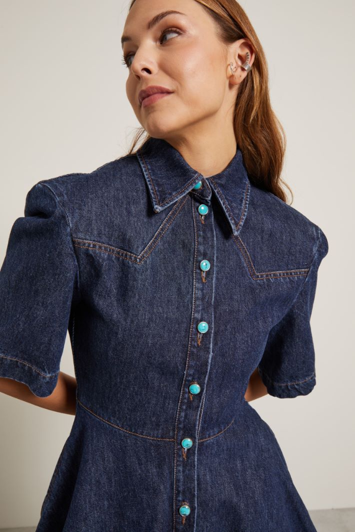 Chemisier corto in denim Fashion Market