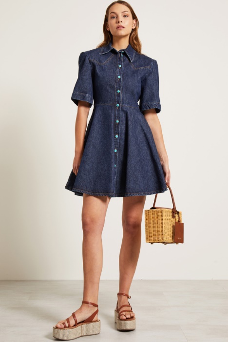 Chemisier corto in denim Fashion Market