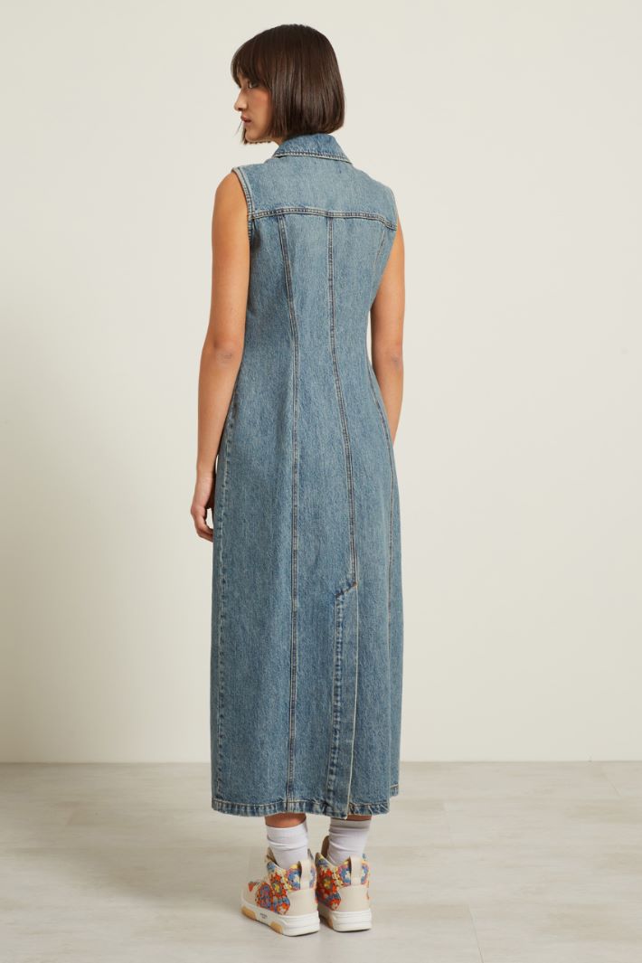 Abito smanicato in denim Fashion Market