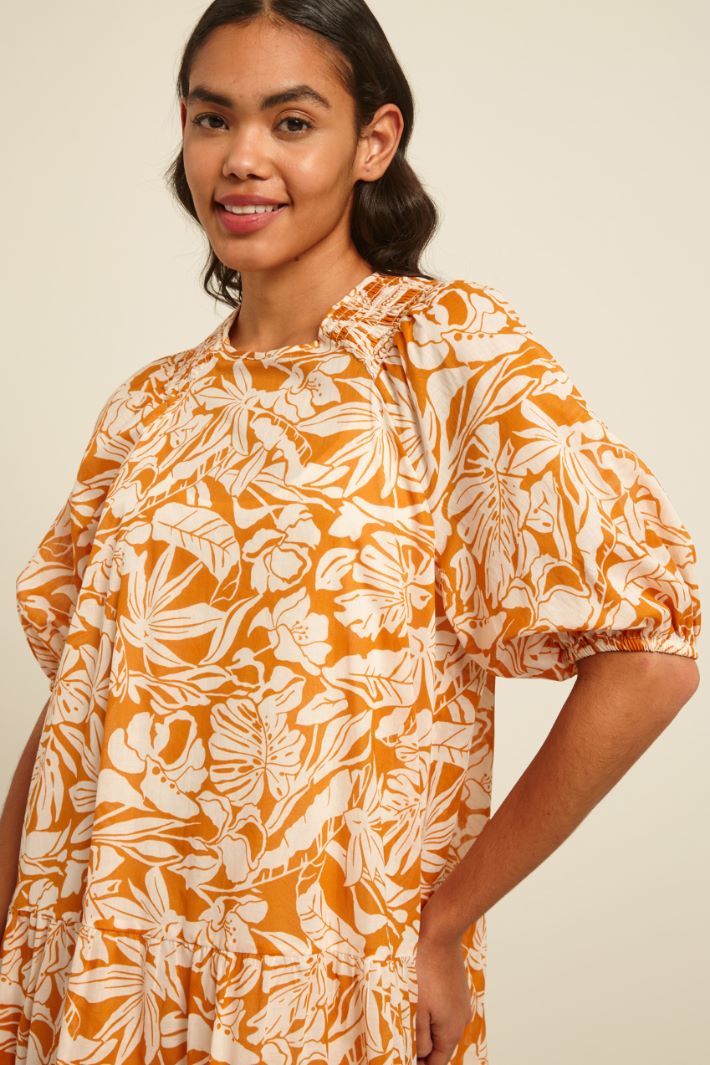 Abito a grembiule stampato Fashion Market