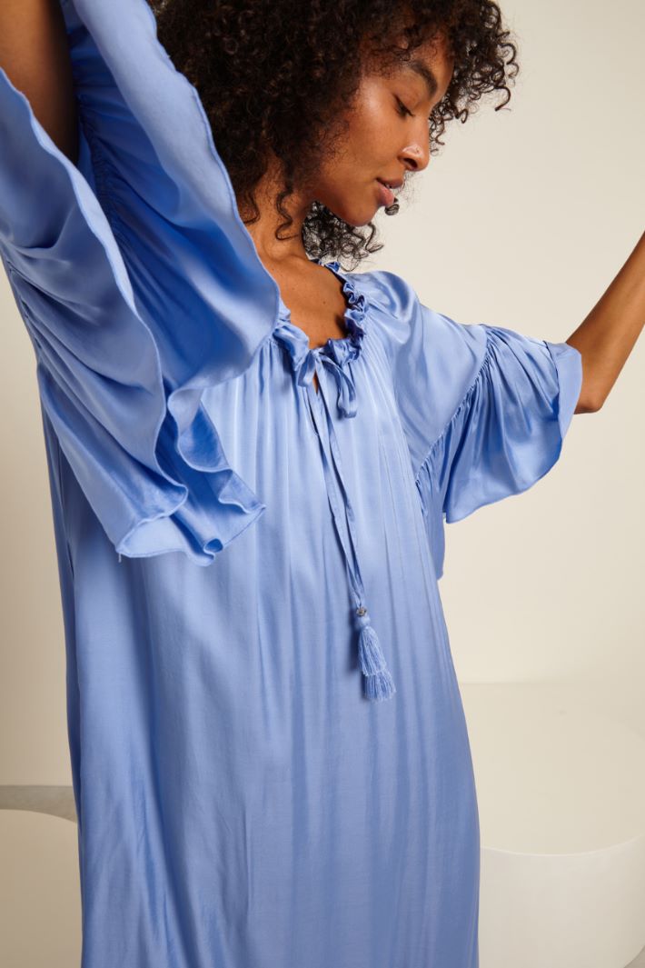 Abito lungo in raso Fashion Market