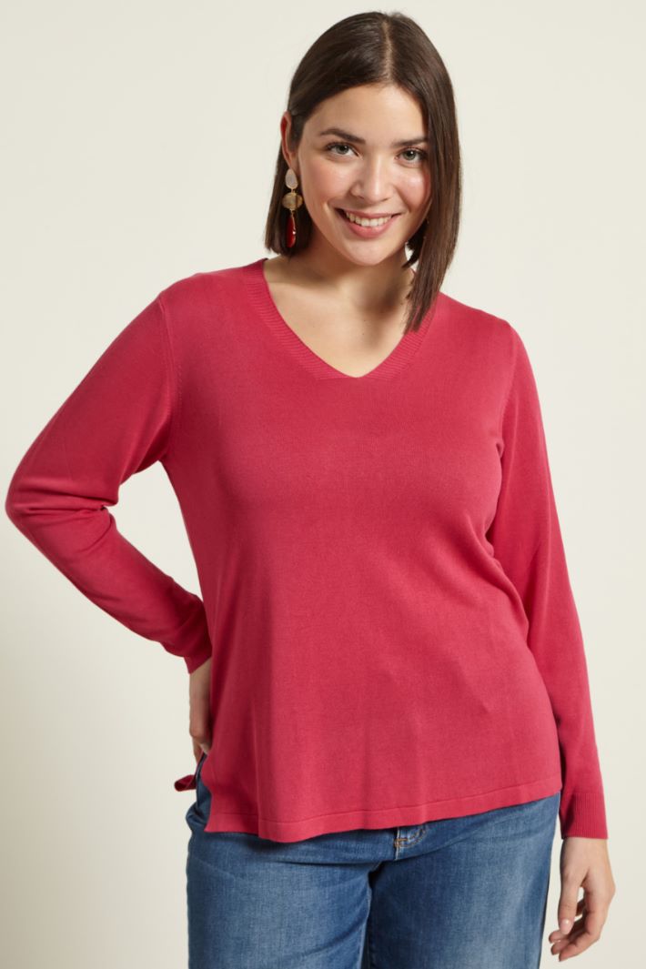 Maglia con scollo a V Fashion Market