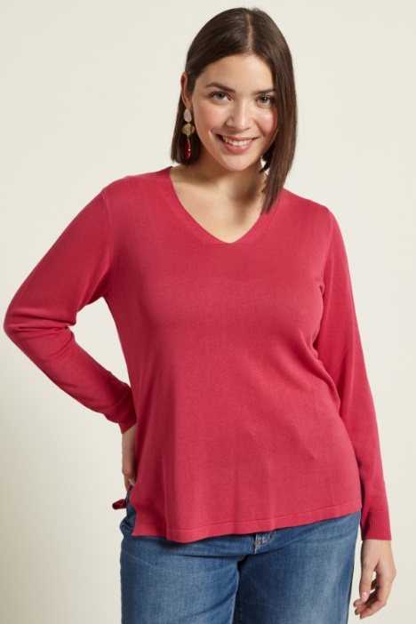 Maglia con scollo a V Fashion Market