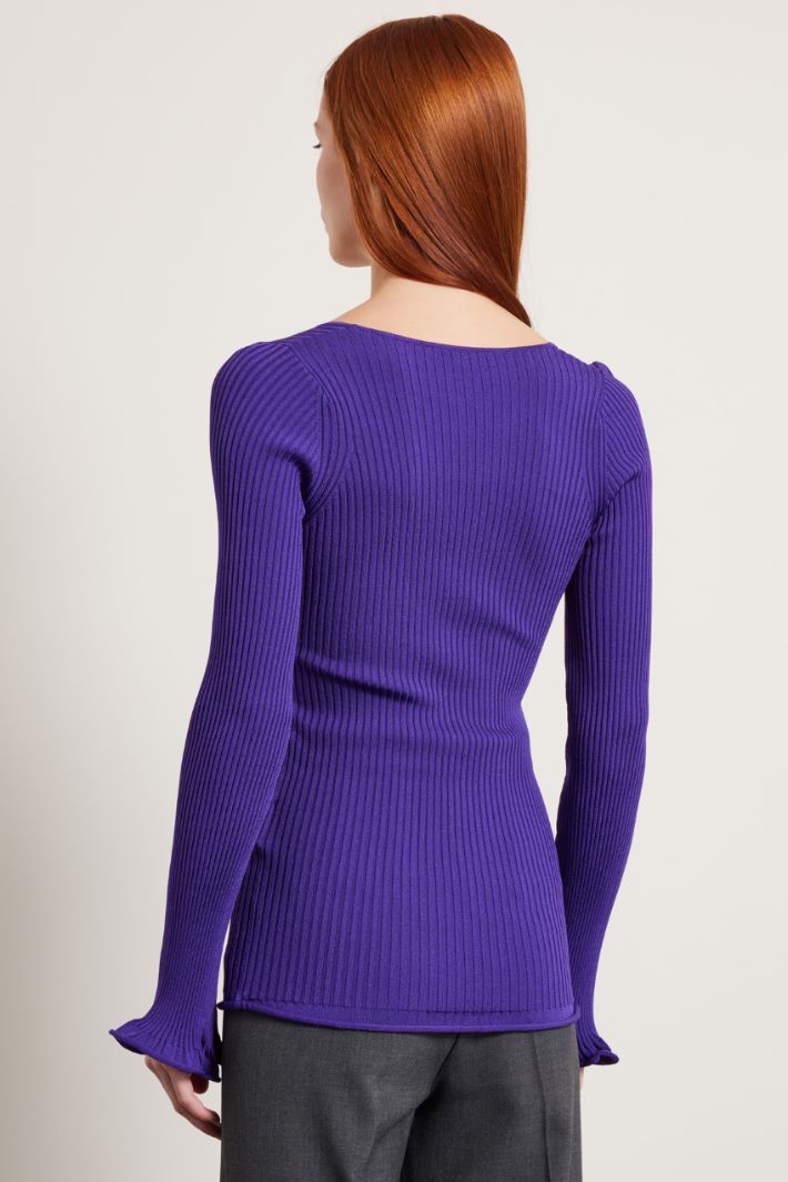 Maglia con bordi ondulati Fashion Market