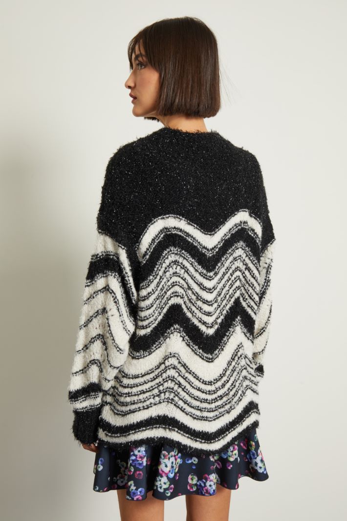 Maglia over con inserti lamè Fashion Market Maglia over con inserti lamè Fashion Market