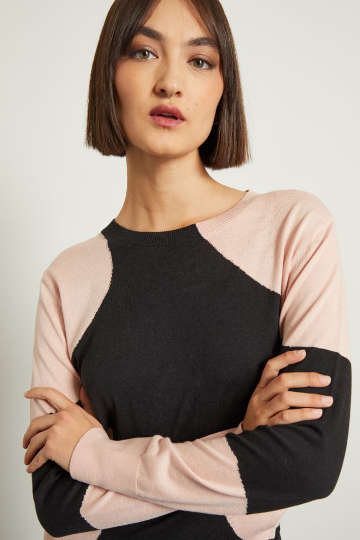 Maglia con intarsi Fashion Market