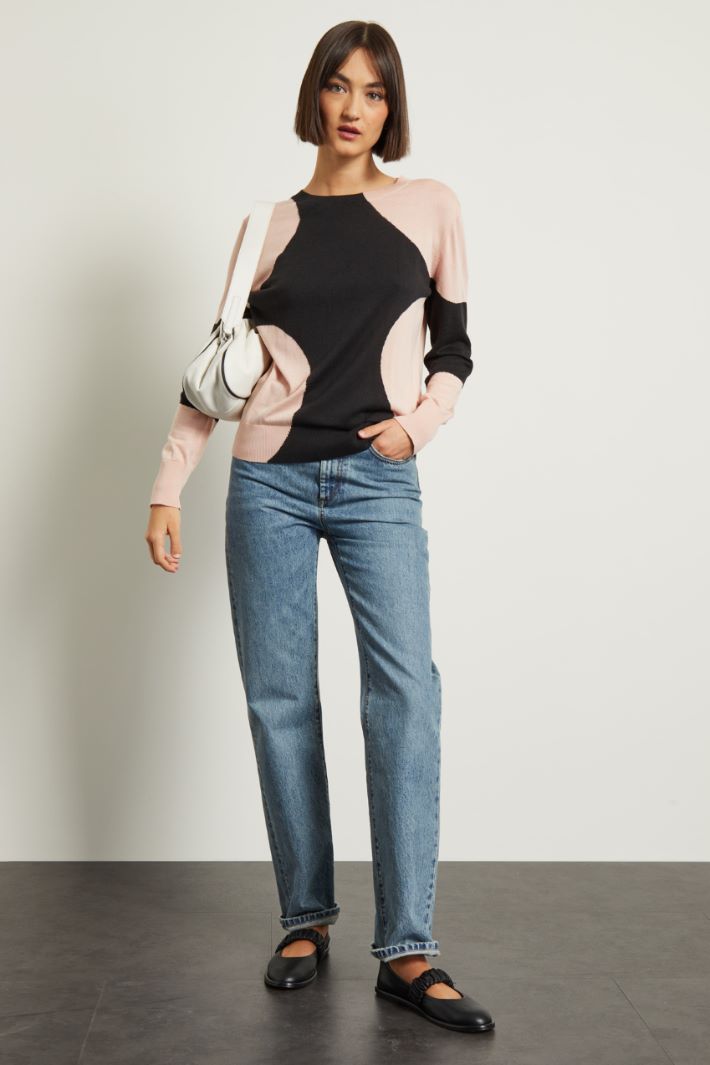 Maglia con intarsi Fashion Market