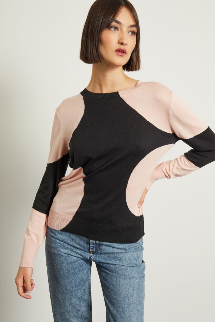 Maglia con intarsi Fashion Market