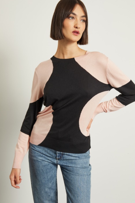 Maglia con intarsi Fashion Market