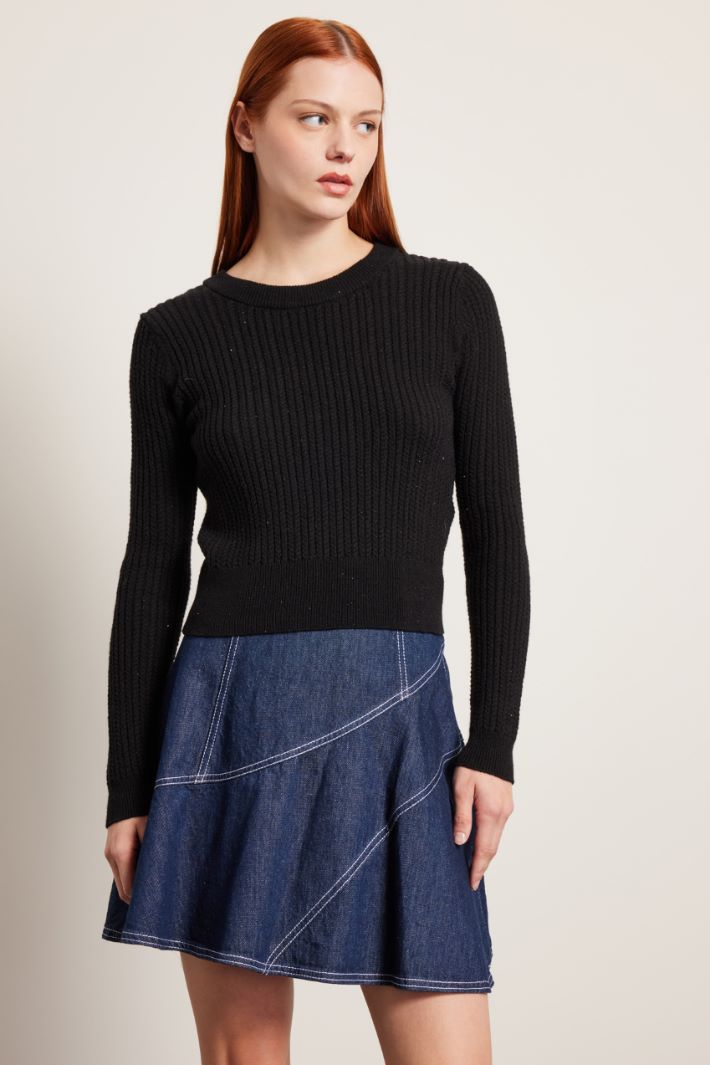 Maglia con micro paillettes Fashion Market Maglia con micro paillettes Fashion Market