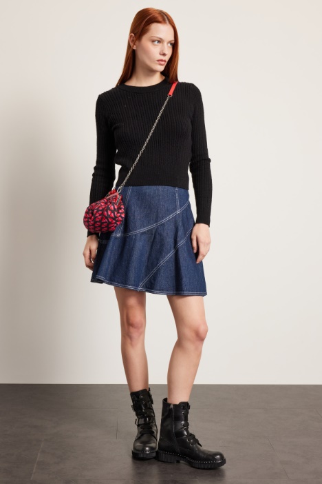 Maglia con micro paillettes Fashion Market