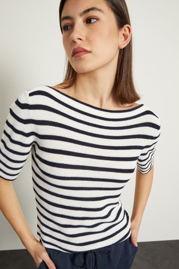 Maglia con scollo a barchetta Fashion Market